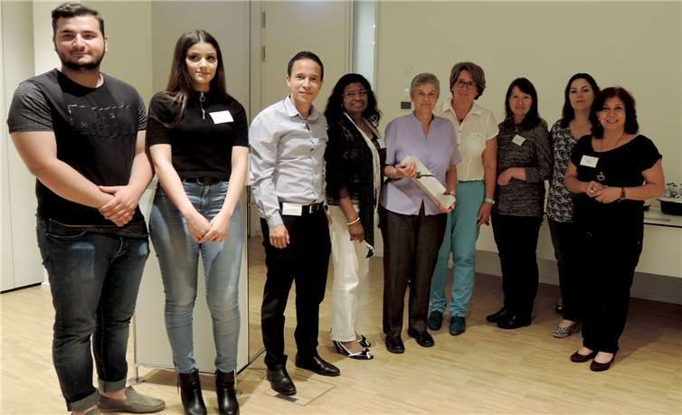 Das gesamte BMI-Team bedankte sich bei Judith (Mitte) für den interessanten Beitrag zu der Gedenkveranstaltung. BSB