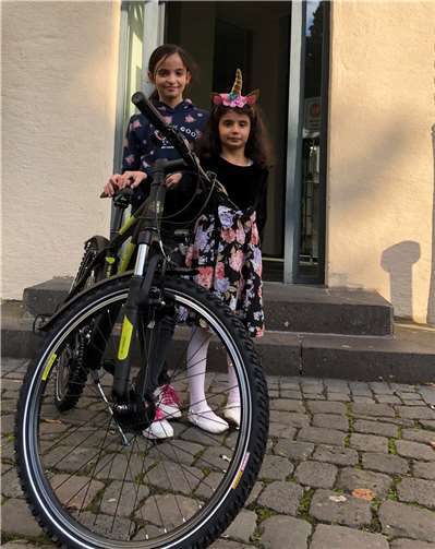 Das gespendete Fahrrad wurde verlost.  Foto: privat