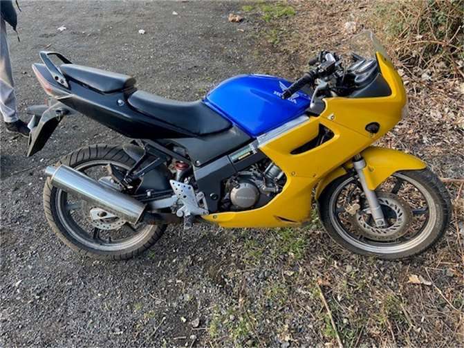 Das gestohlene Motorrad.  Foto: Polizei