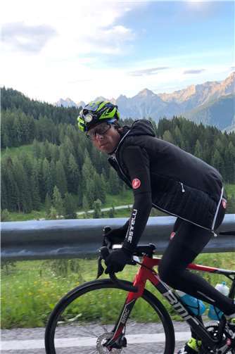 Das harte Training hat sich ausgezahlt: Nico Mausch belegte den fünften Platz beim Ultracycling Dolomitica. privat