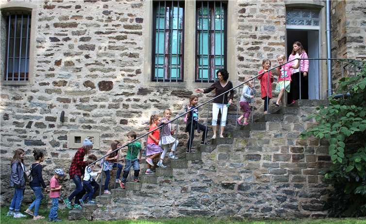 Das hat man selten: in den Keller geht es aufwärts. HG