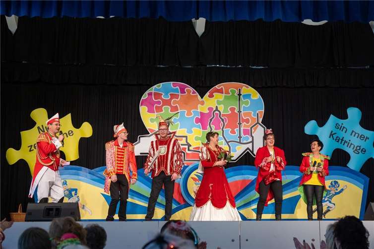 Das integrative Prinzenpaar bestehend aus Prinz Jan Stockhausen-Reinartz (Werkstattbeschäftigter aus dem Cap-Markt) und Prinzessin Christel Meyer (Gruppenleitung Hauswirtschaft).Fotos: Janette Steinwand 