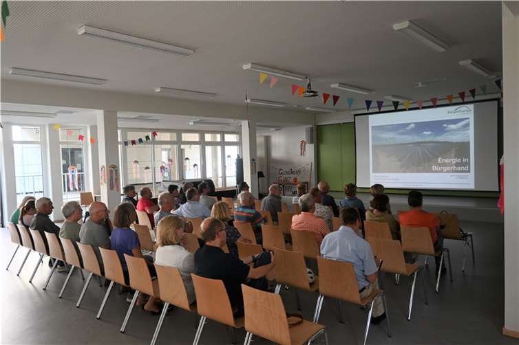 Das interessierte Publikum beim Vortrag „Energie in Bürgerhand“.  Fotos: BÜNDNIS 90/DIE GRÜNEN Meckenheim