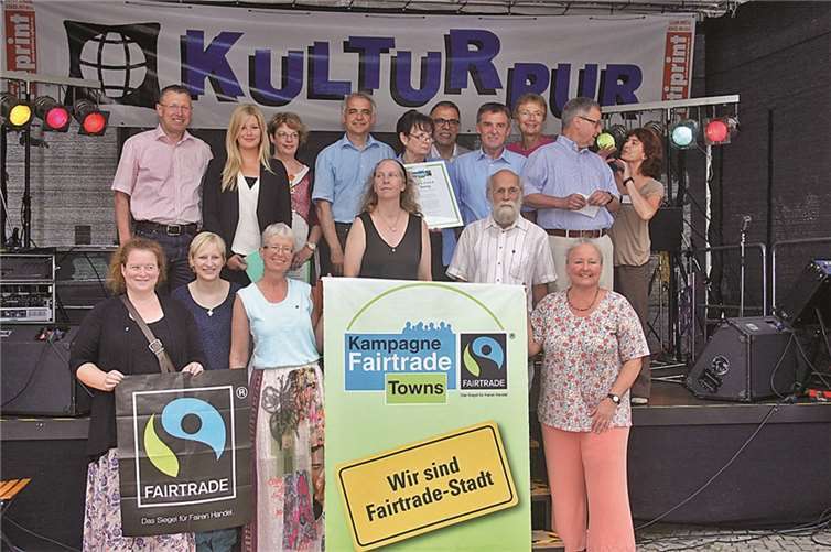 Das interkulturelle Fest „Kultur pur“ war der passende Rahmen für die Verleihung der Urkunde.
