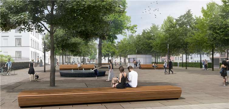 Das ist der Plan, der die meisten Stimmen erhielt. Visualisierung: Fachbüro RMP Stephan Lenzen Landschaftsarchitekten