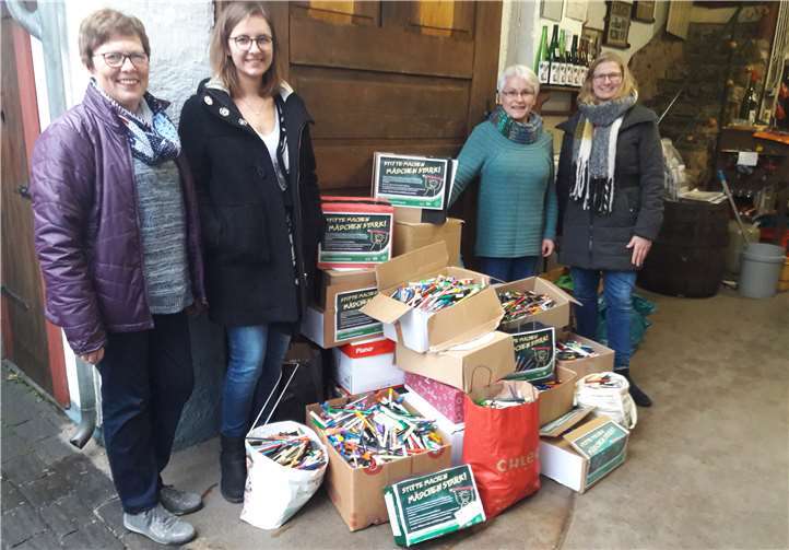 Das kfd-Team freut sich, dass sich so viele an dem Projekt beteiligt haben.  privat