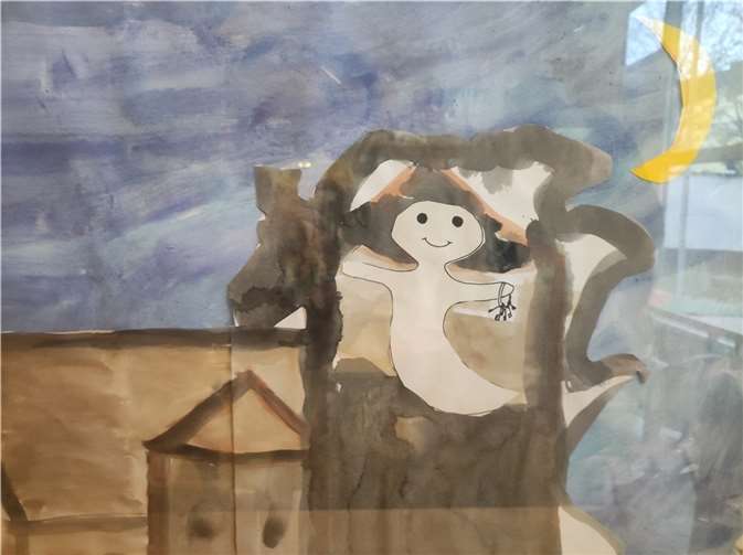 Das kleine Gespenst wurde gebastelt oder sein Schloss, wo es wohnt, gemalt. Foto: privat