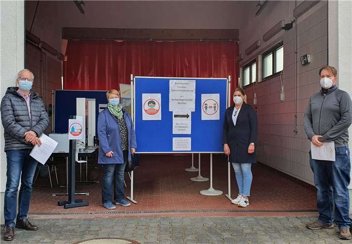 Das kommunale Corona-Schnelltestzentrum hat seinen Platz im Feuerwehrhaus in Polch gefunden.Quelle: Verbandsgemeinde Maifeld