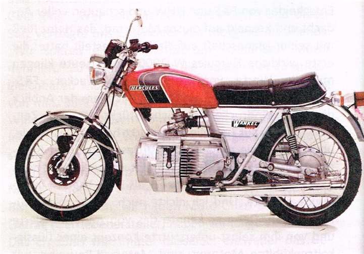 Das legendäre Motorrad mit Wankel-Motor, Typ W2000.