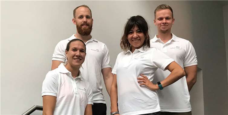 Das motivierte Team von dmt. Medical Fitness.Fotos: privat