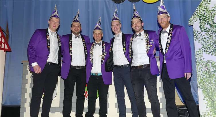 Das „närrische Sixpack“ des BCV präsentierte auch heuer ein exzellentes Narrenspektakel.Fotos: TE