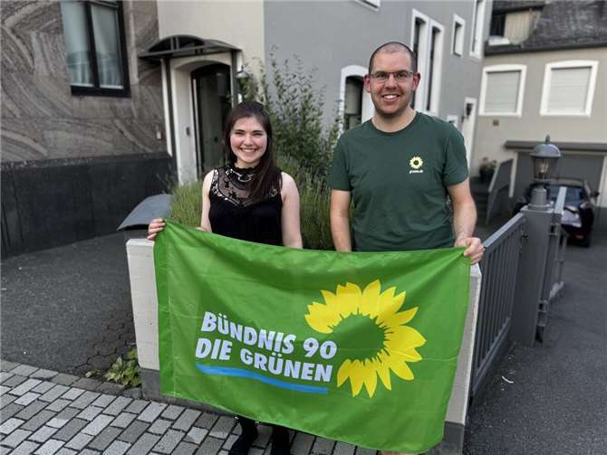Miriam Richter und Jannis Brugger bilden neues Sprecherteam Das neu Sprecher*innen-Team (Miriam Richter und Jannis Brugger) des Ortsverbandes Montabaur von Bündnis 90/Die Grünen. Foto: Grüne Montabaur