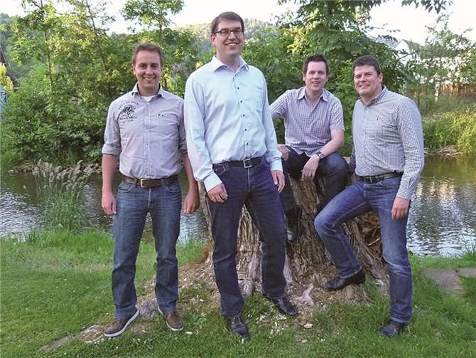 Das neu gebildete Team des Fraktionsvorstandes der CDU im Verbandsgemeinderat Adenau: v.l. Nico Lares (stellvertretender Fraktionsvorsitzender), Torsten Raths, (Fraktionsvorsitzender), Mario Stratmann (Fraktionsgeschäftsführer) und Dirk Lenzen (stellvertretender Faktionsvorsitzender).privat