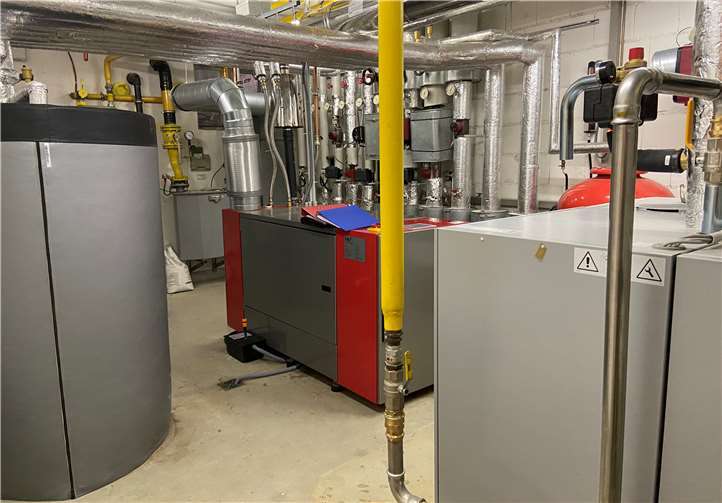 Das neue Blockkraftheizwerk.