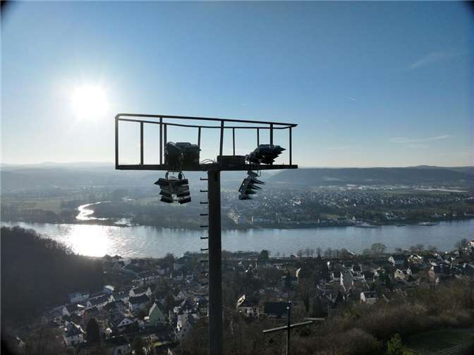 Das neue Flutlicht. Quelle: VfB Linz
