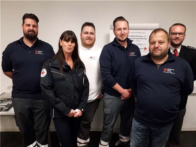 Das neue Führungsteam des DRK Saffig.Foto: G. Arleth