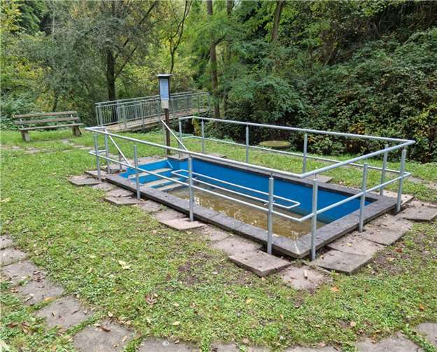 Das neue Geländer am Kneip- und Tretbecken. Quelle: Ortsgemeinde Oberfell