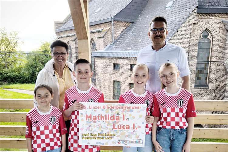 Das neue Kinderprinzenpaar in Linz: Luca und Mathilda.Foto: Jan Erik Burkard