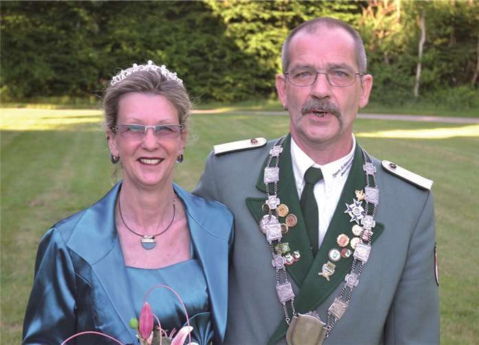 Das neue Königspaar Adolf und Christina Kiener.