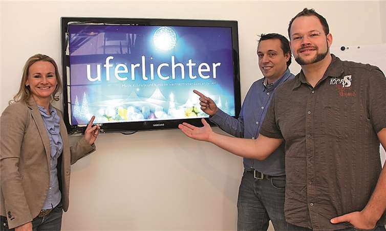 Das neue Konzept mit neuem Logo stellten (v.r.) Christian Lersch, Frank Mies und Anuko Schweigert vor. BÜN