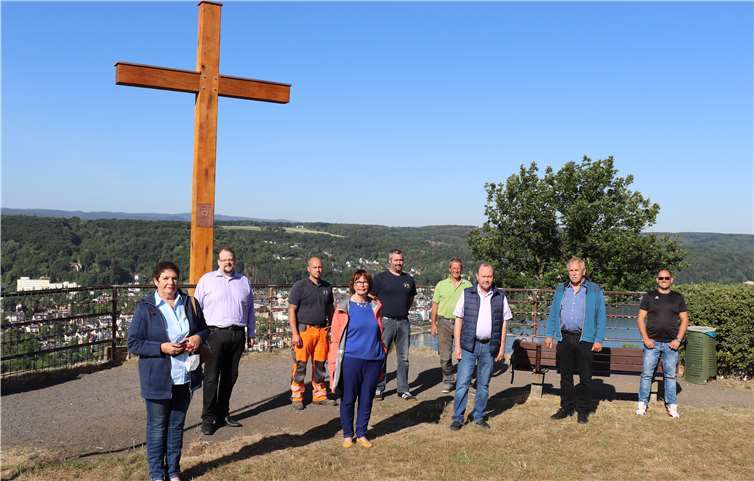 Das neue Kreuz auf der Erpeler Ley.Quelle: CDU Fraktion Erpel