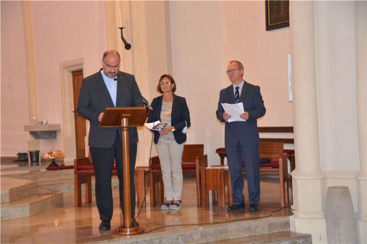 Das neue Leitungsteam des Pastoralen Raumes Mayen: Dekan Jörg Schuh, Margit Ebbecke und Marek Jost (von links).