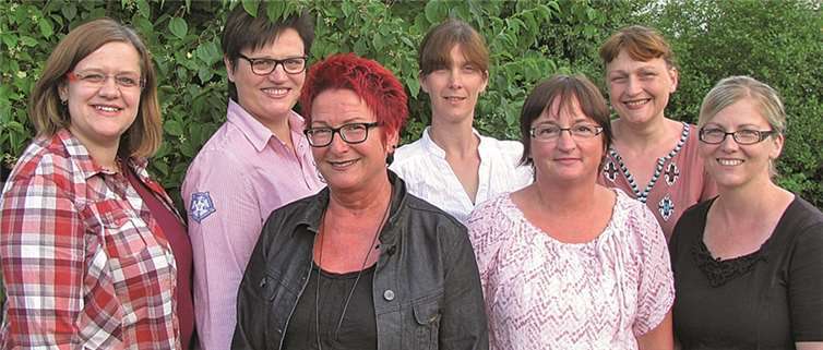 Das neue Leitungsteam (v.l.n.r.): Hella Wilbert, Petra Dinger, Brigitte Röpenack, Astrid Lanz, Monika Müller, Claudia Helbach, Sonja Geisbüsch. privat