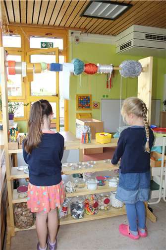 Das neue Materialregal.Foto: privat