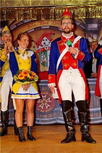 Das neue Prinzenpaar: Prinz Jan I. und Prinzessin Andrea I. (Brandau). Foto: Gerd Rothbrust