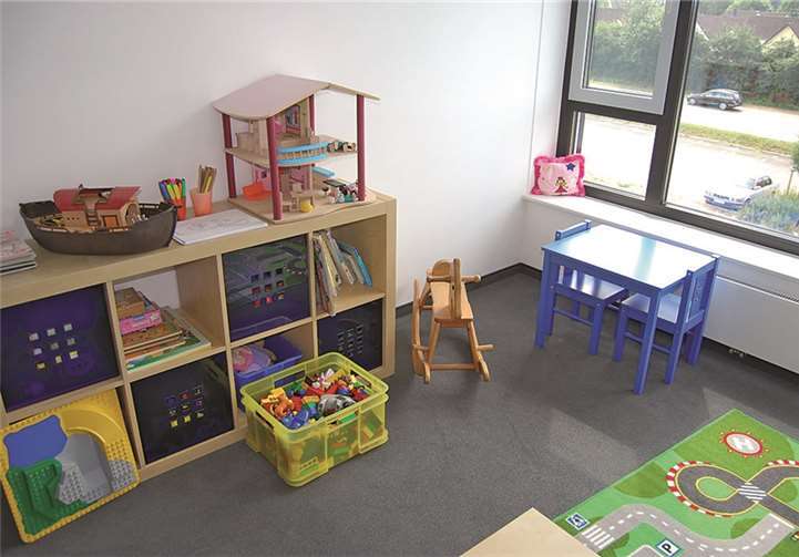 Das neue Spielzimmer im Jugendhilfezentrum.
