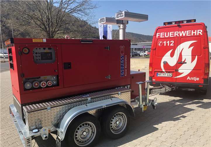 Das neue Stromaggregat der Feuerwehren in Rengsdorf-Waldbreitbach wir in Niederbreitbach vorgehalten. Foto: privat