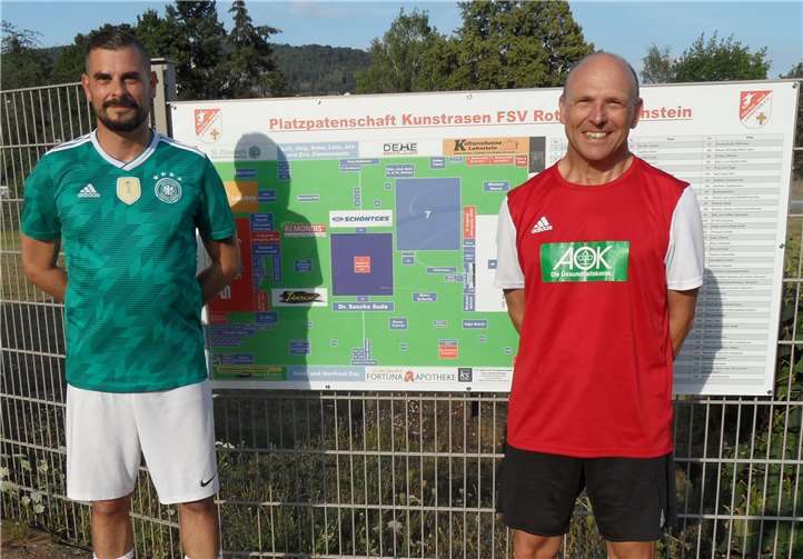 Das neue Trainerteam Thomas Joppe und Marco Avola. Foto: FSV RW Lahnstein