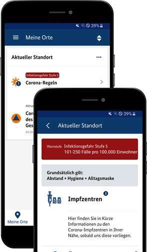 Das neue Upgrade von NINA hat jetzt auch aktuelle Corona-Infos. Foto: BBK