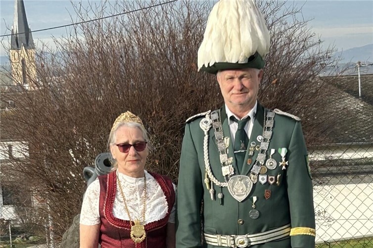 Das noch amtierende Königspaar Michael und Fella Salm