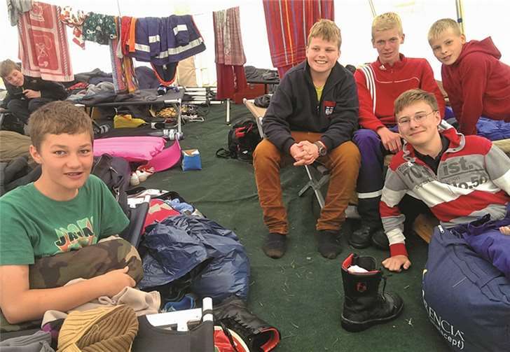 Das schlechte Wetter tat der guten Stimmung keinen Abbruch.privat