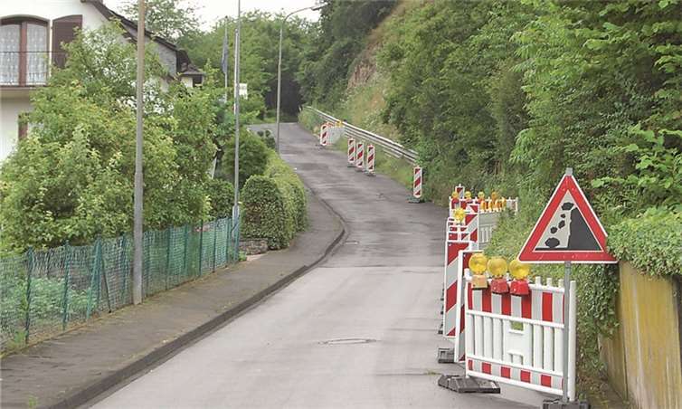 Das schmale „Lammertal“ - Sträßchen macht den Bürgern von Brohl-Lützing große Sorgen. FA
