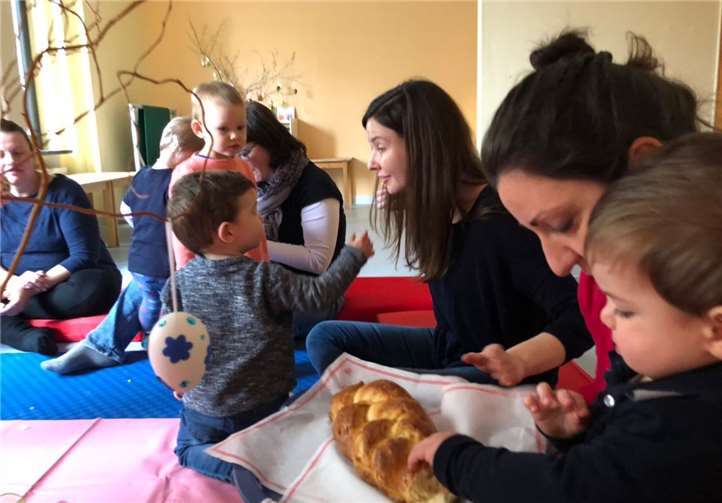 Das selbst gebackene Brot wurde probiert.