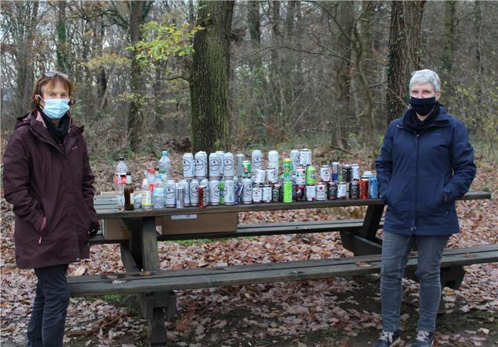 Das sind allein die Pfand-Dosen und -Flaschen von zwei Monaten. Foto: privat