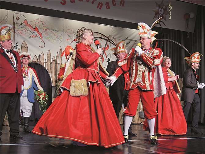 Das „singende Prinzenpaar“ sorgte für Stimmung..