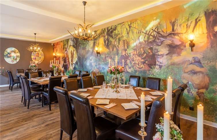 Das stilvoll hergerichtete Restaurant.