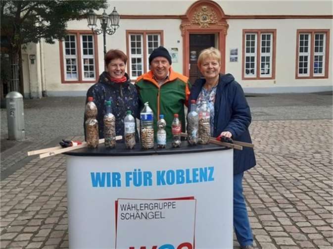 Das stolze Ergebnis fünf Stunden später: Koblenz war um 2.500 Kippen sauberer. Quelle: WGS