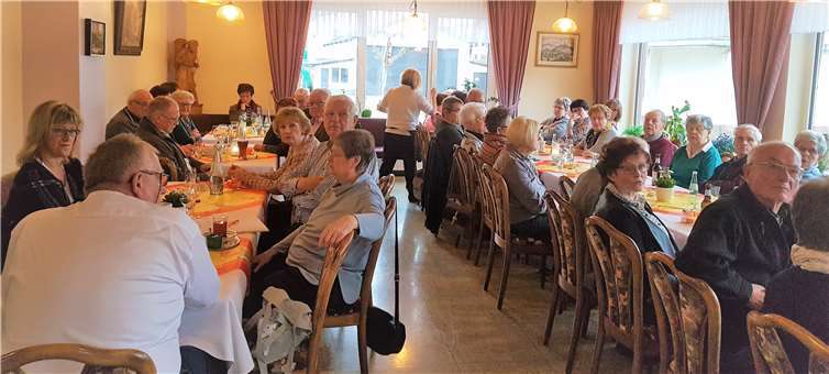 Das traditionelle Tresterfleischessen war gut besucht.Privat