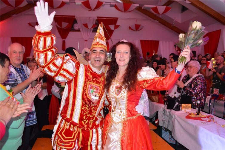 Das umjubelte Prinzenpaar.