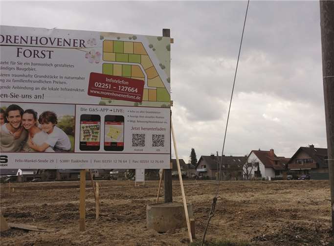 Das umstrittene Baugebiet Morenhovener Forst.privat