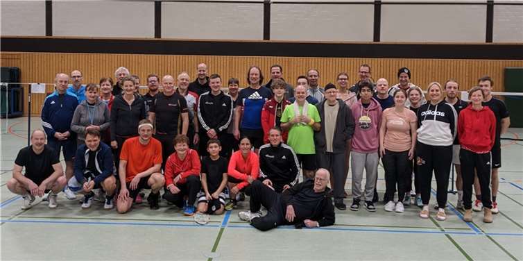 Das von der Badmintonabteilung des SVR organisierte Turnier stieß nach der langen Pause auch gleich wieder großes Interesse. Quelle: SV Rot-Weiss Rheinbreitbach