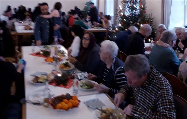 Das von der Fam. Weiss gespendete Menue wurde von den Gästen mit Begeisterung aufgenommen.Foto: privat