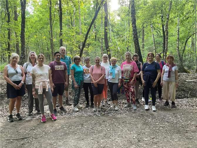 Das war bestimmt nicht der letzte Ausflug auf den Yogaweg.  Foto: privat