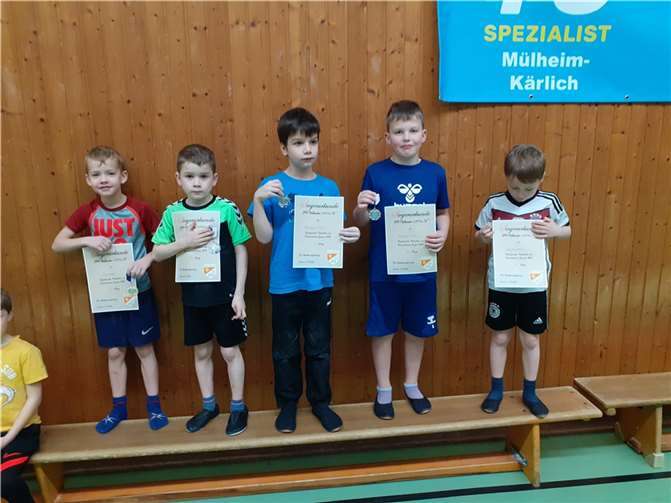 Das war die Generalprobe in der vereinseigenen Halle für den Gau-Wettkampf.