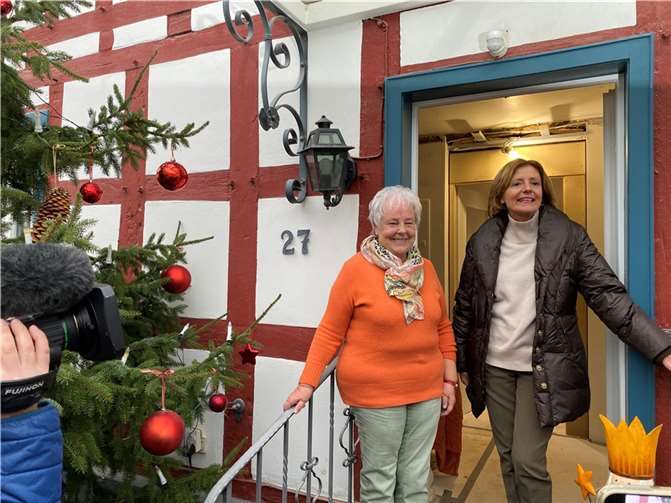 Das wiederaufgebaute Fachwerkhaus von Roswitha Schlingensiepen in der Schützbahn. Foto: priva