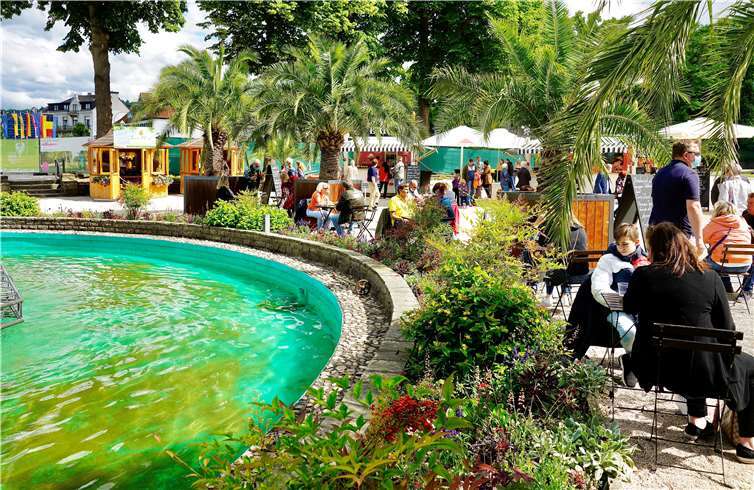 Das wunderschöne Ambiente im Kurpark verzauberte die Besucher. Foto: KG